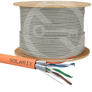 SOLARIX kábel CAT6A STP LSOH B2ca 500m/cie orang