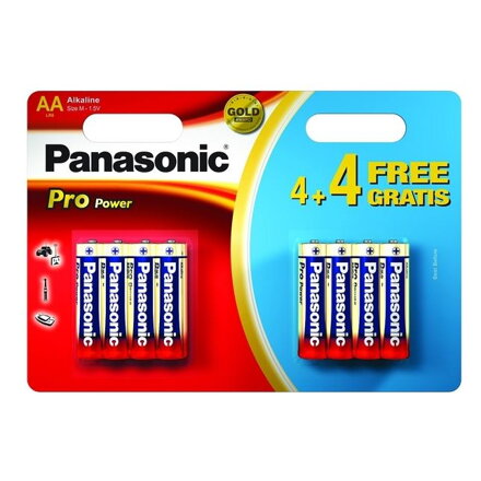 PANASONIC PRO POWER, Batérie, AA, LR6, 1,5V, 8ks