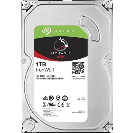 SEAGATE Iron Wolf 1TB/3,5"/64MB/20mm