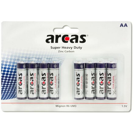 ARCAS Batéria R06, Zink-oxid AA, 8ks