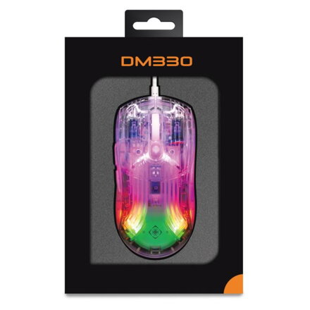 DELTACO GAM-159-T DM330, Herná myš, USB, trans