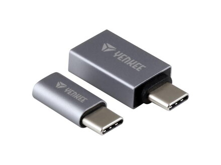 Adaptér YENKEE USB C na Micro USB,USB A YTC 021