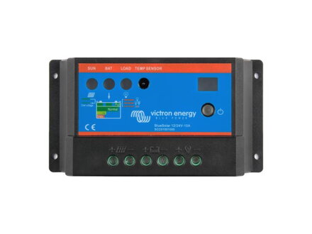 Solárny regulátor PWM Victron Energy BlueSolar-light 10A LCD 12V/24V