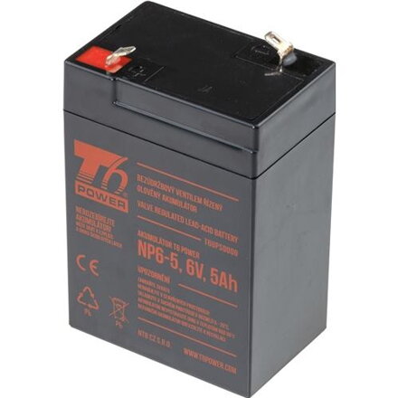 T6 POWER Akumulátor pre UPS, NP6-5, 6V, 5Ah
