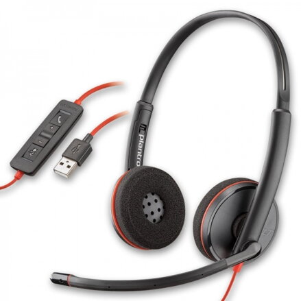 PLANTRONICS Slúchadlá s mikrofónom C3220 USB-A