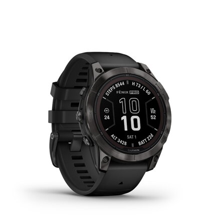 GARMIN Fénix 7 Pro, Sapphire, Solar, Black Band