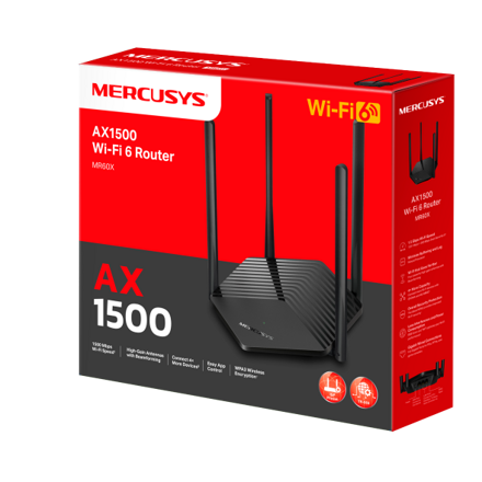 MERCUSYS MR60X, AX1500 WiFi 6 Router