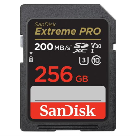 SanDisk Extreme PRO SD karta, 256 GB, SDXC, UHS-I