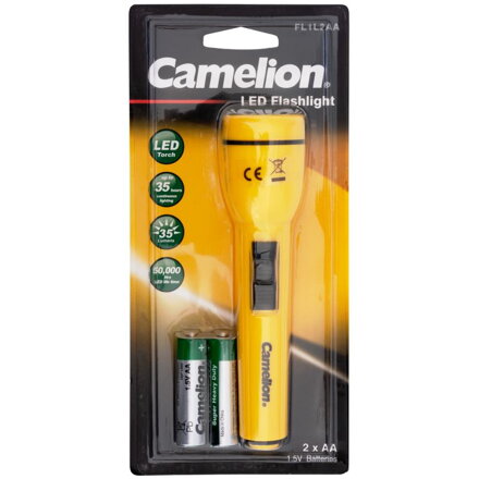 CAMELION Baterka 1LED FL1L2AAB2R6P, žltá