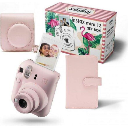 FujiFilm Instax Mini 12 BIG Bundle, Blossom Pink