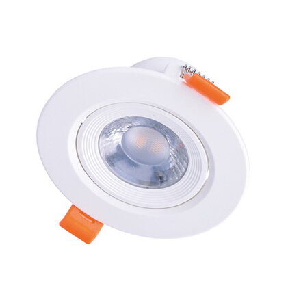 LED podhľadové svetlo bodové, 5W, 400lm, 4000K, okrúhle, 38 °, biele WD211