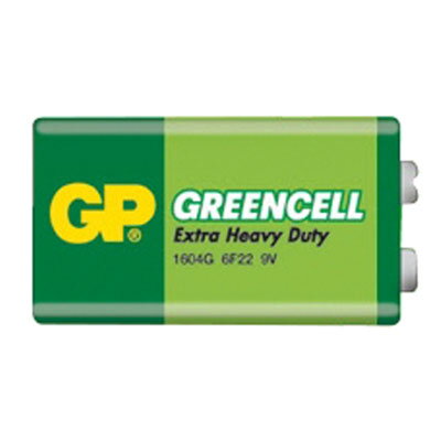 Batéria GP Greencell 9V blok fólia