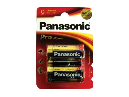Batéria C (R14) alkalická Panasonic Pro Power (blistr 2ks)