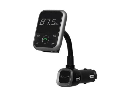 Transmitter do auta FM BLOW + HandsFree BLUETOOTH + USB nabíjačka 2.1A čierna