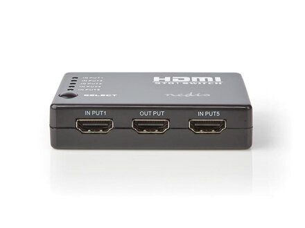 Prevodník HDMI - 5x HDMI NEDIS VSWI3455BK