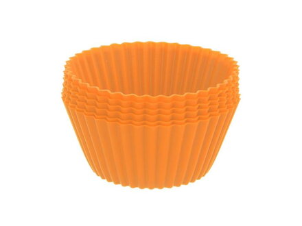 Forma na pečenie ORION Muffiny silikón oranžová 12ks