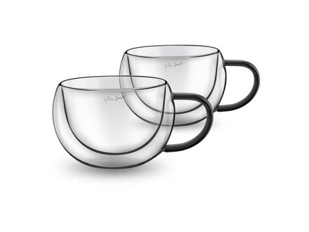 Pohár LAMART LT9114 Vaso cappuccino 2ks 270ml Black