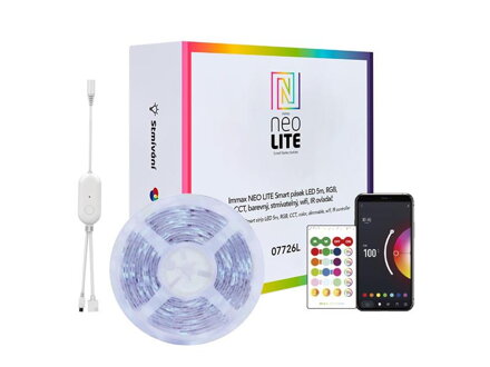 Smart LED pásik 12V IP65 48W RGB IMMAX NEO Lite 07775L 10m WiFi Tuya