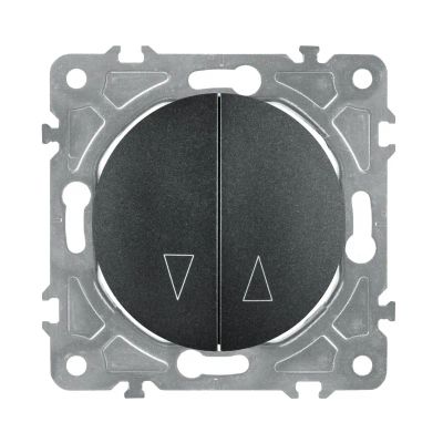 Spínač na rolety ELECTROMALT OVAL OVA1030B čierny