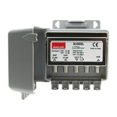 Anténny predzosilňovač Emme Esse 83500L, na stožiar, LTE,1xDAB(VHF III) G10dB, 2xUHF G10dB