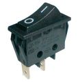 Prepínač kolískový 2-pol./2-pin ON-OFF 250 V/15 A čierny