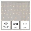 LED vianoč. cencúle, 5 m, vonkajšie aj vnútorné, teplá biela, ovládač, programy, časovač