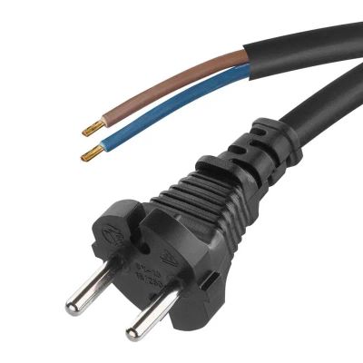 Flexo šnúra guma/neoprén 2x1,0mm2 3m čierna EMOS S03030N