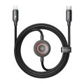 Kábel MCDODO CA-5680 USB-C /Lightning 1,5m Black + nabíjačka na Apple Watch