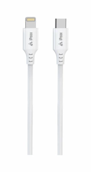 Kábel iPEAX 90010111 USB-C/Lightning 1 m biely