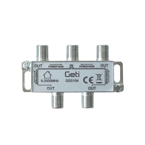 Anténny rozbočovač GETI GSS104  4 výstupy