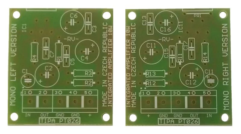 Plošný spoj TIPA PT026S Integrovaný zosilňovač 2x10W