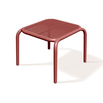 Stôl odkladací BRENE 545x535x415 mm - retro červená