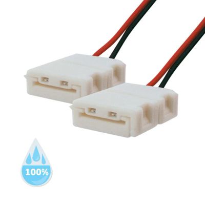 Spojka nepájivá pre LED pásik 3528, 2835 30,60LED/m 8mm s vodičom, vodeodolný IP68