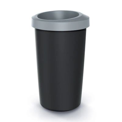 Kôš odpadkový COMPACTA R DROP svetlo šedý 25l