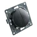 Spínač na rolety ELECTROMALT OVAL OVA1030B čierny