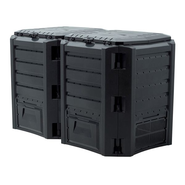 Kompostér záhradný MODULE COMPOGREEN 800l čierny
