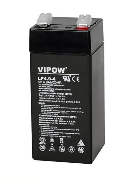 Batéria olovená 4V 4.9Ah VIPOW BAT0271
