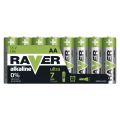 Batéria AA (R6) alkalická RAVER 8ks