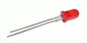 LED  5mm  červená difúzny