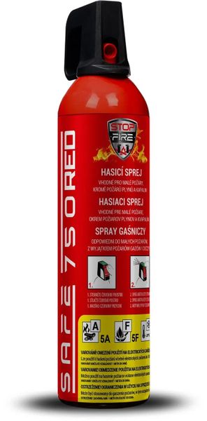 Hasiaci sprej SAFE 750 RED 750ml penový