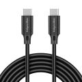 Kábel KRUGER & MATZ KM1261 Basic USB-C/USB-C 2,5m Black