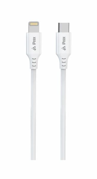 Kábel iPEAX 90010115 USB-C/Lightning 1,5 m biely