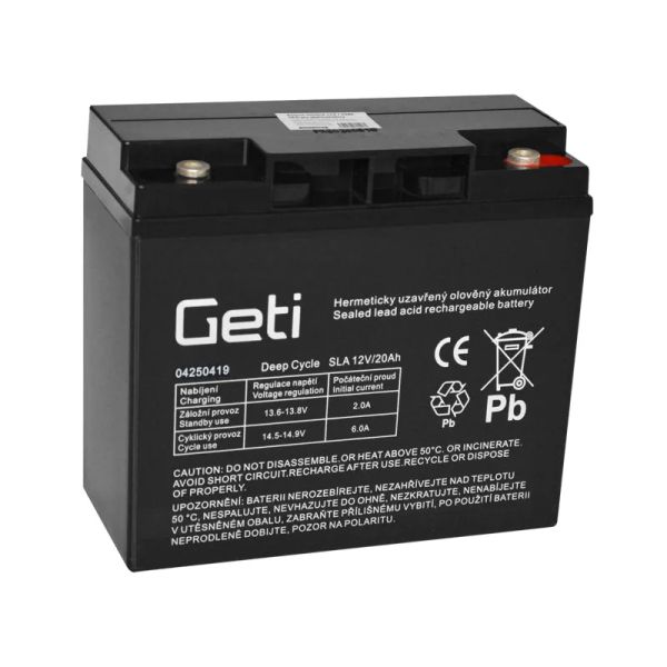 Batéria olovená 12V 20Ah GETI
