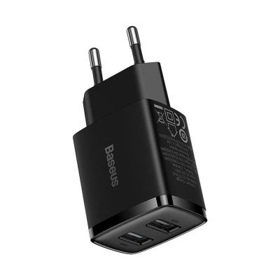 USB adaptér BASEUS Compact Black 2xUSB