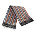 Spájacie drôty dupont 40pin, dĺžka 20 cm, samec-samica