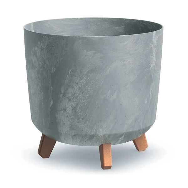 Kvetináč GRACIA TUBUS BETON EFFECT sivý 29,8cm