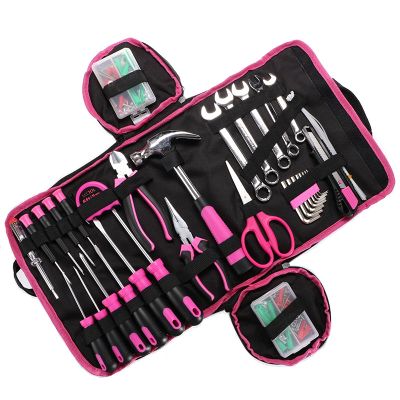 Sada náradia SIXTOL SX3021 HOME PINK BAG 120ks