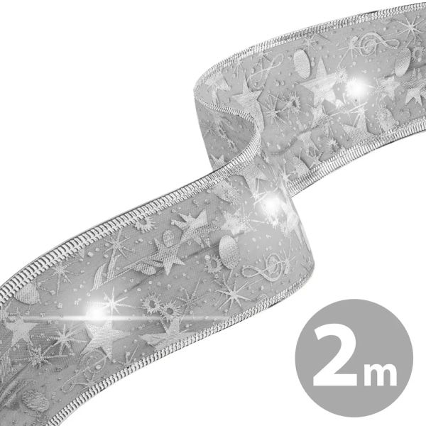 Stuha vianočná LED FAMILY 58933C 2m