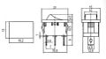 Prepínač kolískový 3pol./3pin ON-OFF-ON 250V/6A čierny