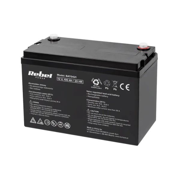Olovená batéria 12 V 100 Ah REBEL BAT0421